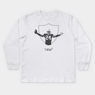 CWood Charles Woodson - Oakland Raiders Kids Long Sleeve T-Shirt